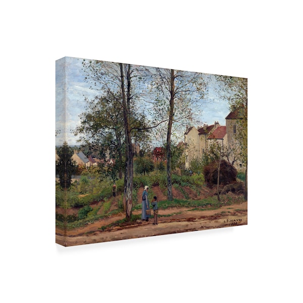 Pissarro 'Houses At Bougival' Canvas Art,14x19
